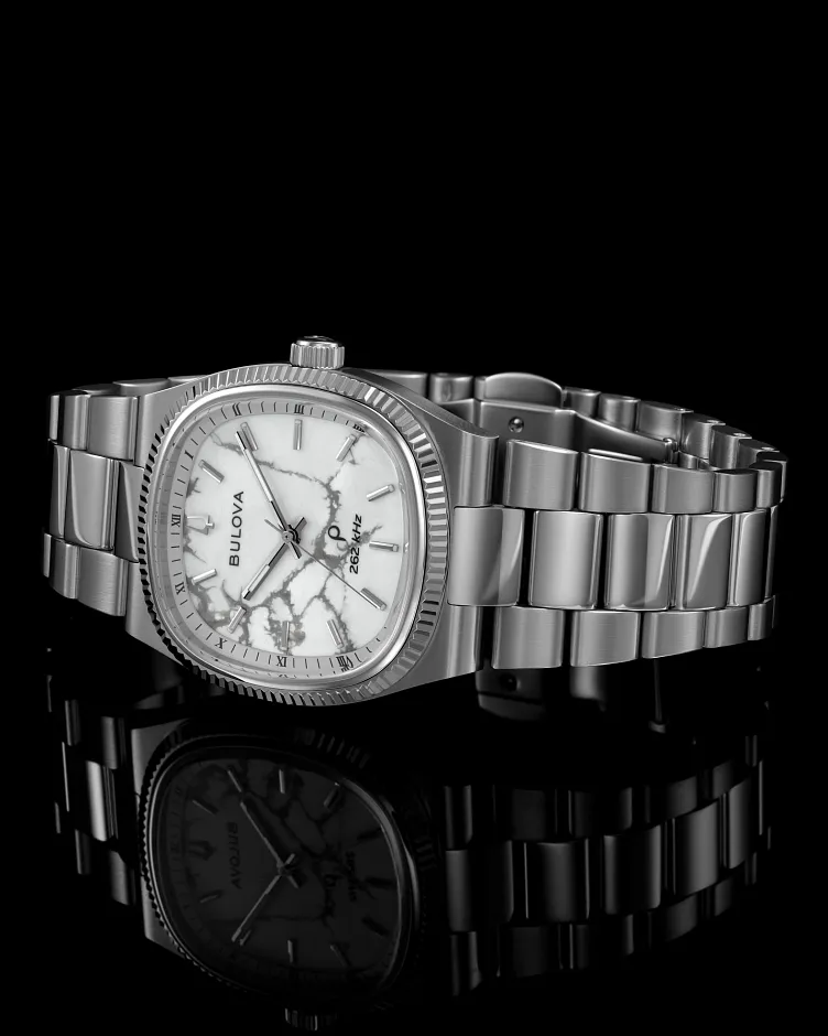 White Dial Stainless Steel Bracelet Super Seville 96A344 | Bulova White Dial Stainless Steel Bracelet Super Seville 96A344 | Bulova